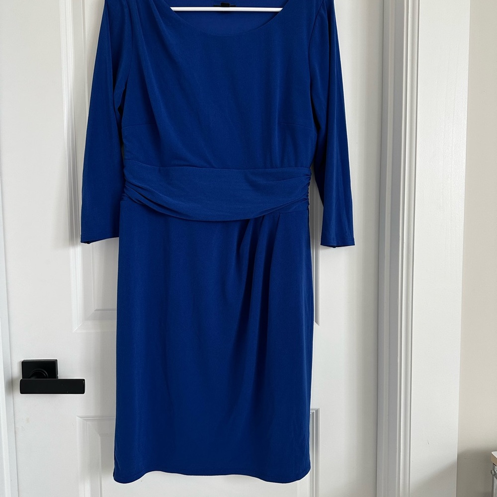 Ann Taylor Royal Blue Long Sleeve Dress